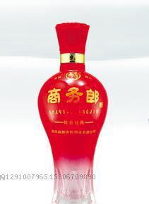 【高檔喜慶異性噴涂烤花高白料玻璃酒瓶配蓋子白酒瓶酒瓶可定制加工】價格_廠家_圖片 -